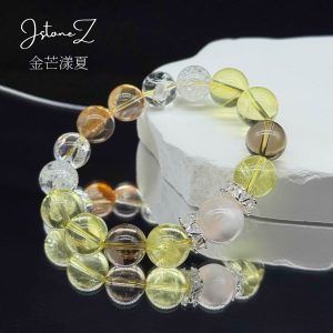 金芒漾夏|柠檬晶茶晶白水晶红胶花日引千祥地火淬金