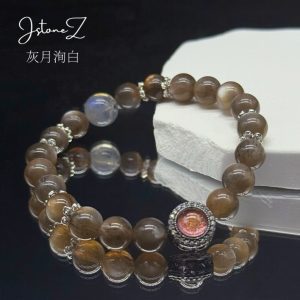 灰月洵白|灰月光白月光水晶手链稳绪养颜安神悦心
