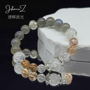 清辉流光|灰月光白水晶超七晶照透内心引爆行动