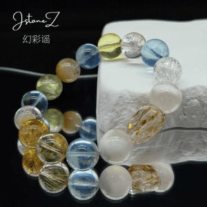 幻彩谣|白水晶海蓝宝祖母晶雪花幽灵超七金发晶黄塔晶花园水晶柠檬晶万象和鸣寰宇同频